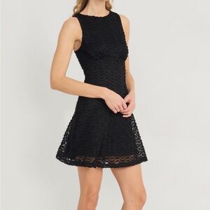 The Good Journey Elegant Black Lace Dress